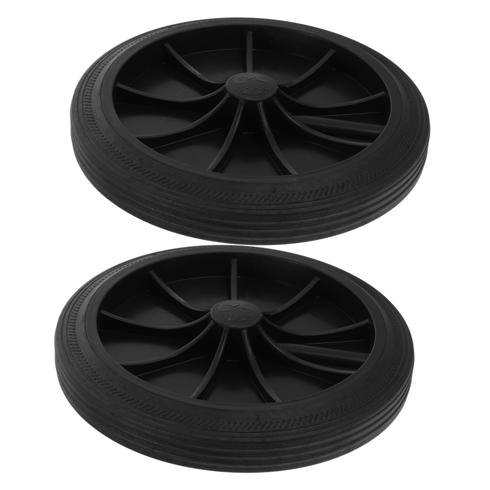 BRIGHTFUFU 2pcs Trash Can Spare Parts Trash Can Wheels Garbage Can Wheels Trash Can Pulley Garbage Can Pulley Storage Bins Trash Can Wheel Replacement Recycle Can Wheels Portable