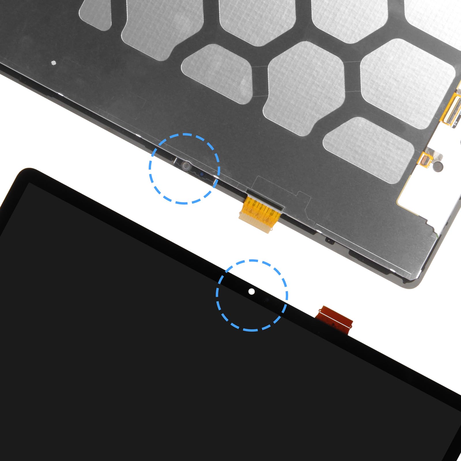 LCD Schermo per Samsung Galaxy Tab S9 Fe Plus, Display per Samsung Tab S9 Fe+ SM-X610 SM-X616B, LCD Display Touch Screen Assembly con Riparazione Kit (12.4", Nero Senza Cornice)