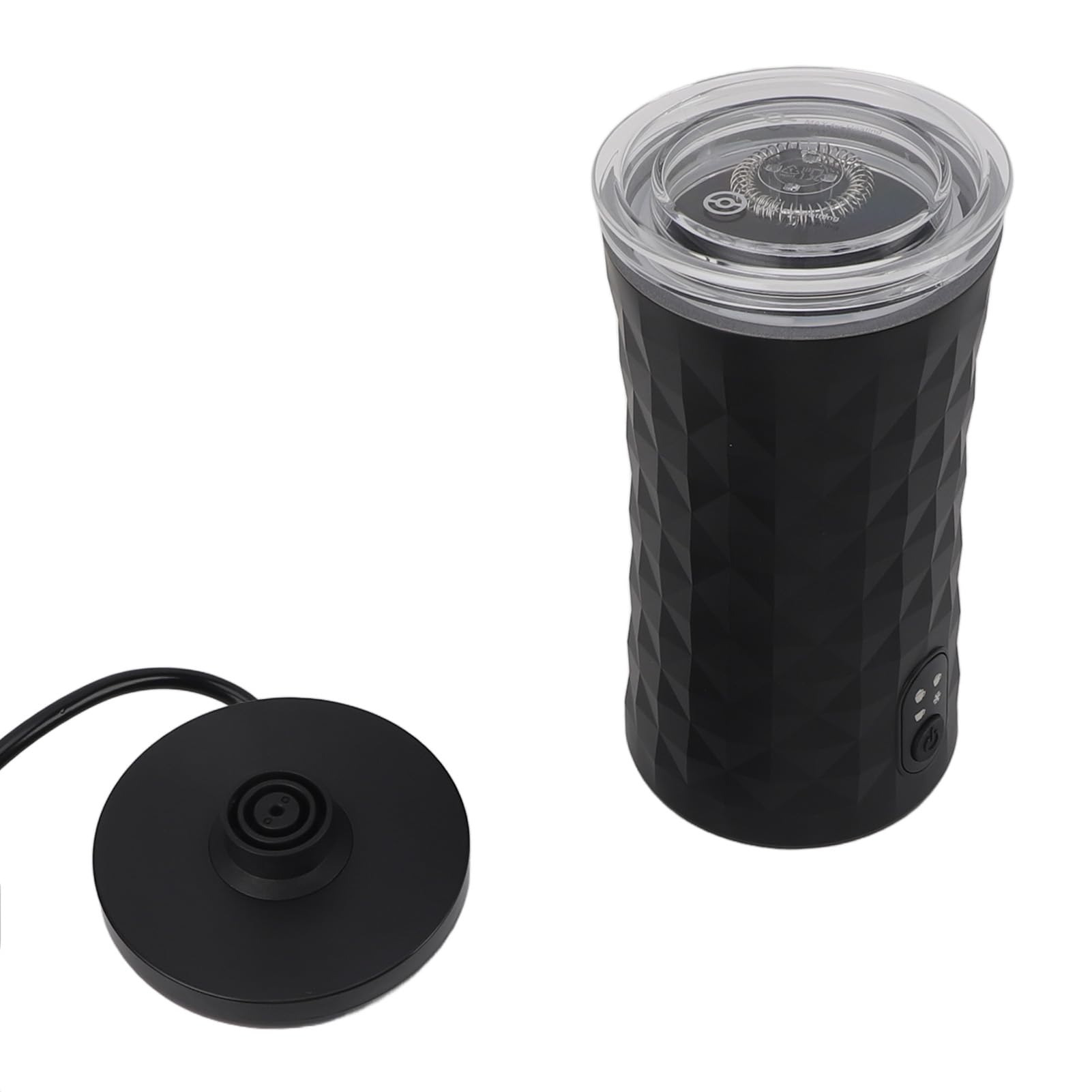 aqxreight Leche Eléctrica Frother 400W Formador de Espuma de Leche Automática 4-en-1 para Espuma de Espuma Numerosa y Espumosa Densa con Operación Tranquila (EU enchufe 220V)