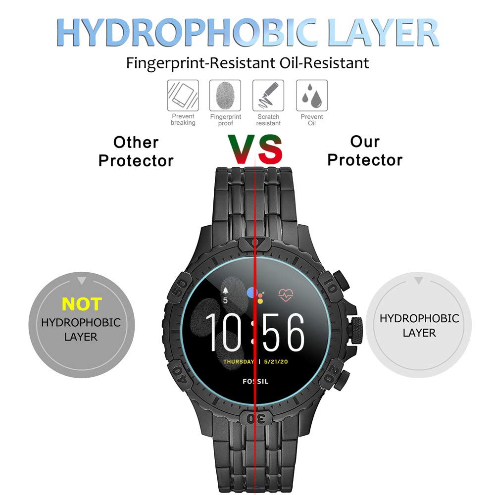 Garrett Hr Fossil Gen Glass Protector Fossil GEN Smartwatch