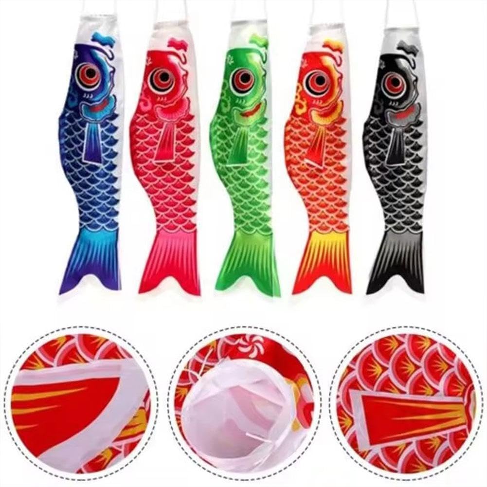 40 cm japoński karp wiatrówka serpentyna ryba flaga latawiec prezent ryba karp kreskówka skarpeta flaga Koinobori nowy kolorowy wiatr W0w1 Windsock