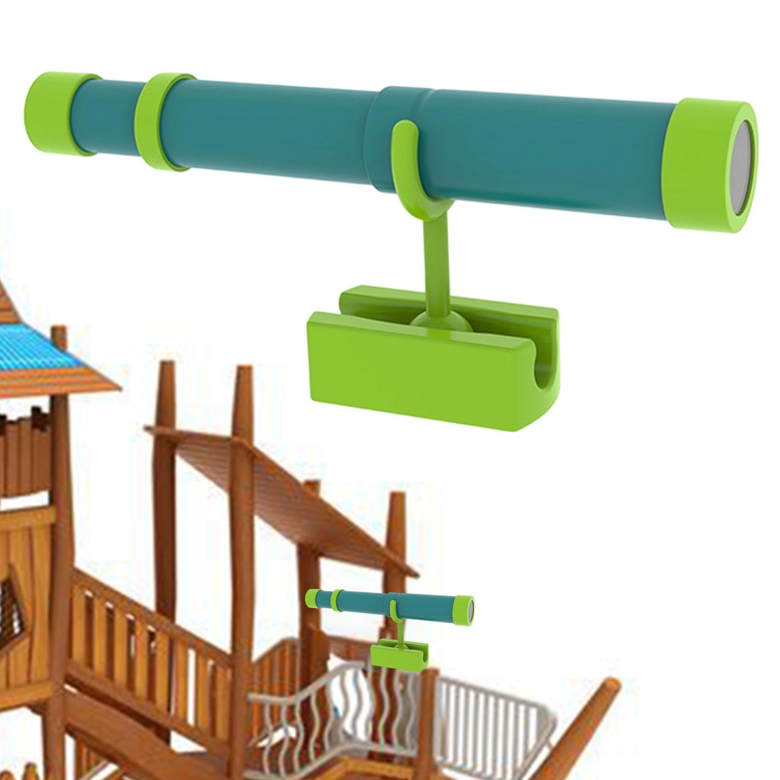 Milageto Télescope de pirate pour enfants, de pirate facile à installer, accessoire de jeu rétractable pour cabane de jardin, cadeau idéal pour les, Vert