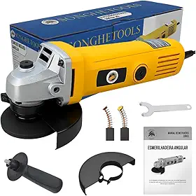 Esmerilhadeira Lixadeira Angular 800W Função Politriz 115mm Com Acessórios (220 Volts)