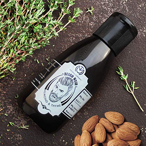 Image of The Man Company Beard Wash for Men- 100ml | Active Cleansing with Almond & Thyme Essential Oils | Natural Ingredients | Softens Beard & Adds Shine