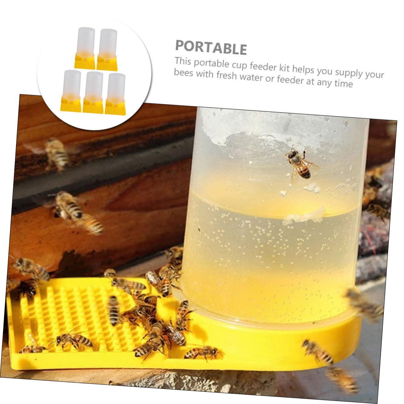 Abreuvoir Abeilles Ruche Entrée Apiculture ABS Mangeoire Distributeur D'Eau Pour Abeilles - Lot De 10 Abreuvoirs De Ruche, Mangeoire Entrée Apiculture Mangeoire Abeille Entrée