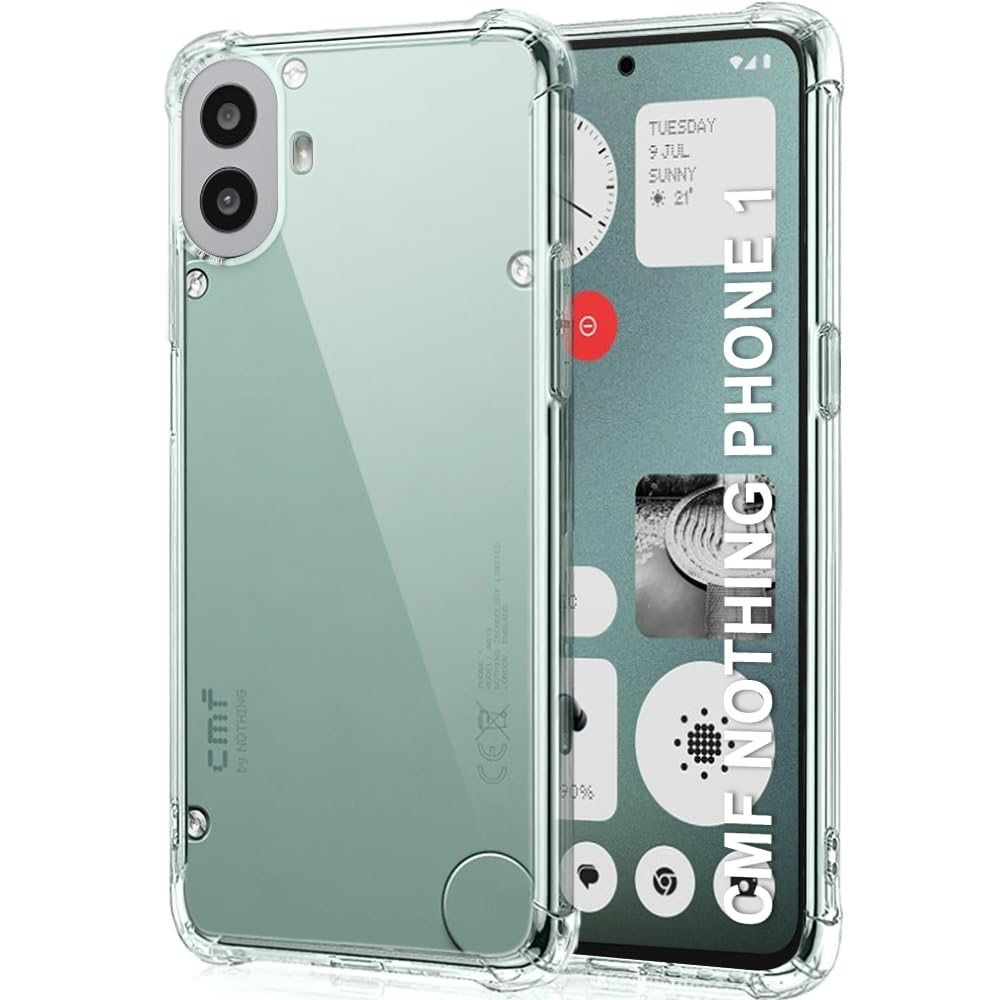 TheGiftKart Transparent Crystal Clear Back Cover Case for Nothing CMF Phone 1 5G | Shockproof Soft TPU Case | Cushioned Edges for Ultimate Protection Back Cover for CMF Phone 1 5G (TPU, Transparent) (B0D9DHF14M) Amazon Price History, Amazon Price Tracker