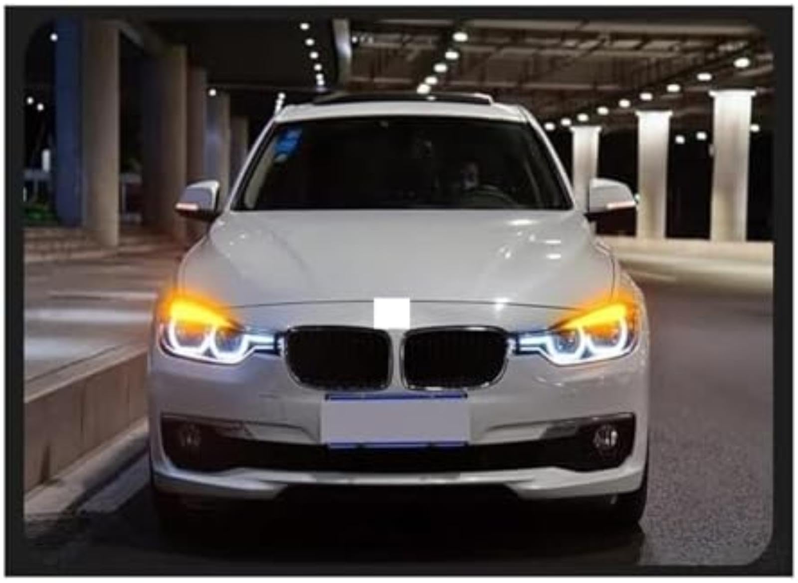 Dla BMW F30 F35 320I 318I 325I 2013-2015 przednia lampa samochodowa reflektory reflektor Drl przednie lampy samochodowe reflektor włączony kierunkowskaz Lampka sygnalizacyjna w (BLACK)