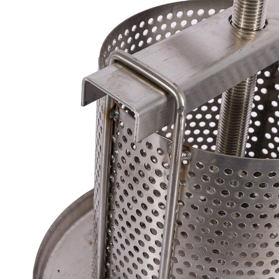 Miniatura 7 de Xuthusman Máquina manual de cera de prensa de miel de malla de apicultura Prensadora de cera de miel de acero inoxidable 304 para prensa de aceite