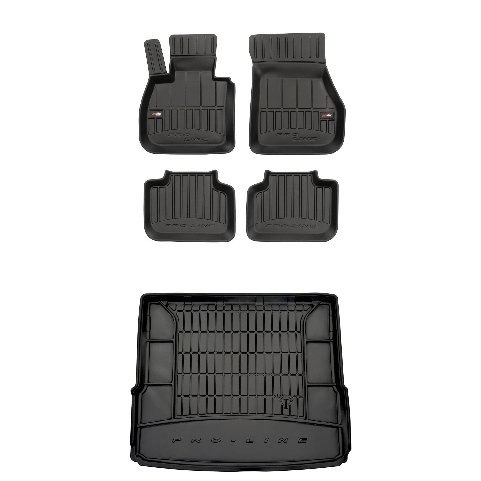 FROGUM ProLine Tappetini Auto 3D Per BMW X1 F48 (2015-2022) E X2 F39 – TPE, Bordi Alti 7cm