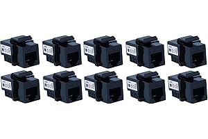 RiteAV Premium Quality RJ11 Keystone Jack, 10-Pack