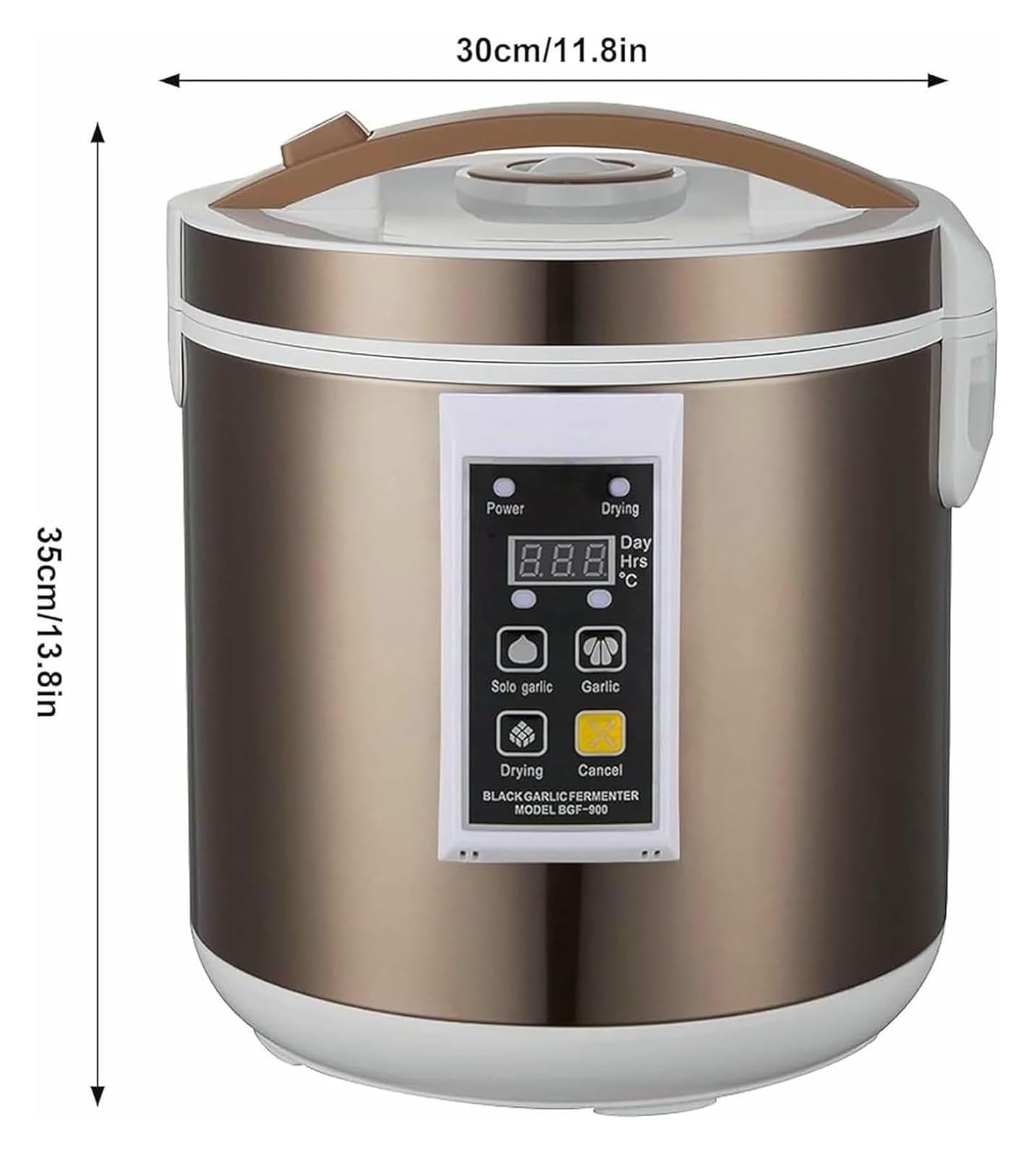 Fermentatore for aglio nero da 7,5 litri - Macchina for aglio a controllo intelligente completamente automatico for kimchi, natto e yogurt