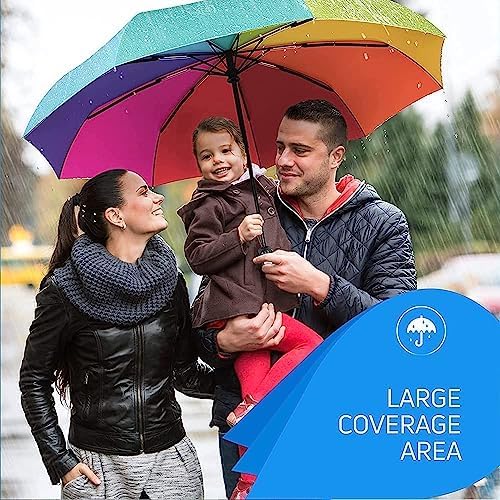 61+a0AaAMnL Le Daizy 3 Fold Umbrella for Rain with Auto Open and Close Umbrella for Women and Men