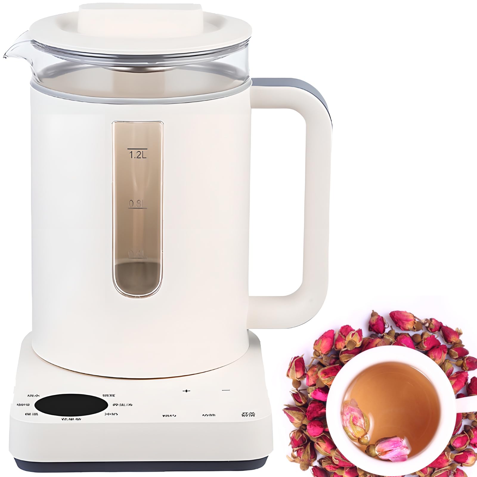 Bouilloire électrique multifonctionnelle intelligente 1,2 L avec filtre à thé intégré