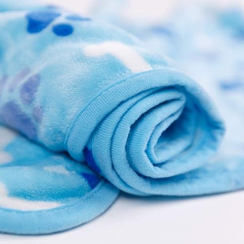 Miniatura 3 de Allisandro Manta de lujo para perro, 350 GSM, manta de forro polar de microfelpa súper mullida para perros y gatos pequeños, medianos y grandes,