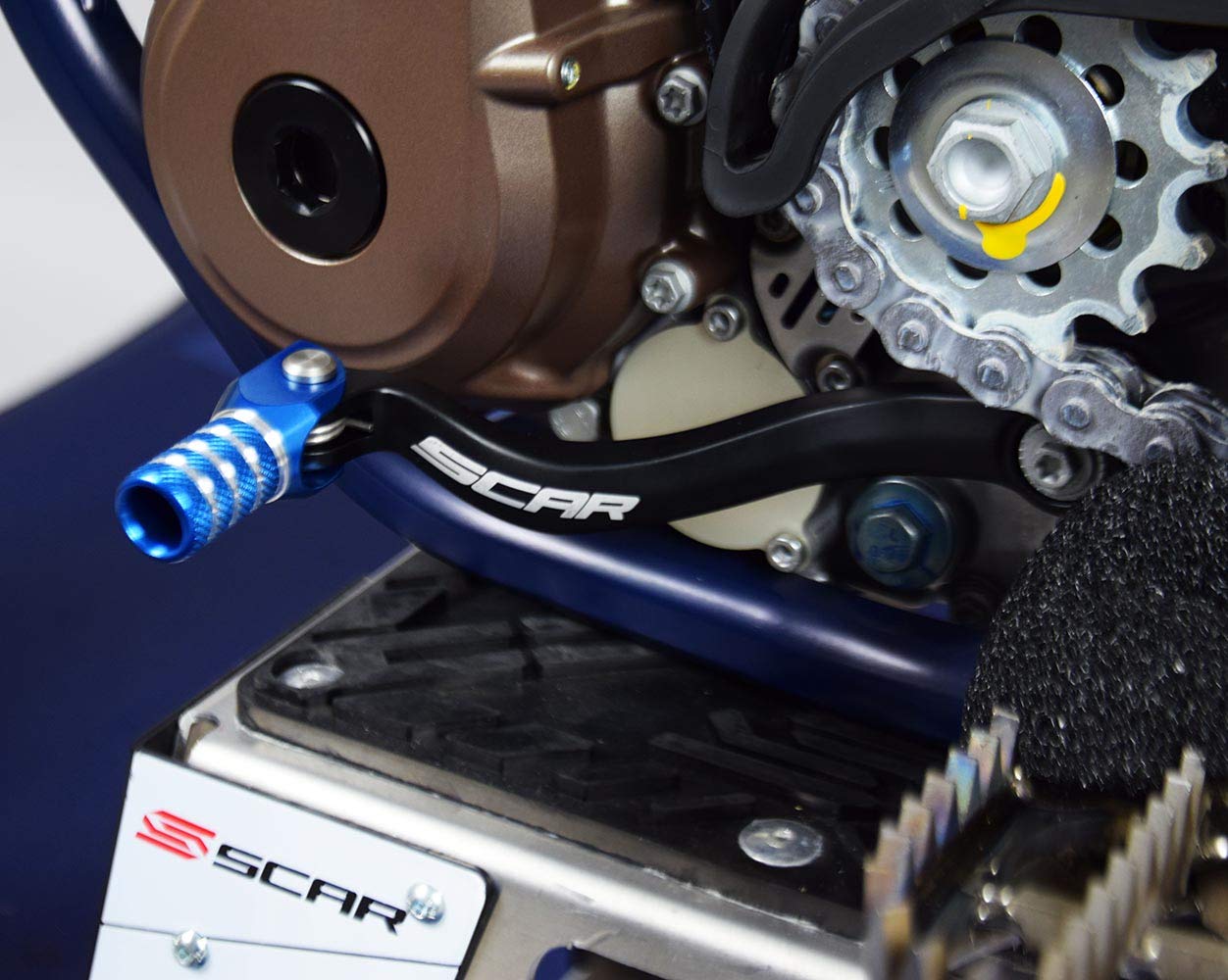 Leva Cambio In Alluminio Forgiato SCAR - Compatibile Con KTM SX/EXC 250-450 2011-2023, Colore Arancione