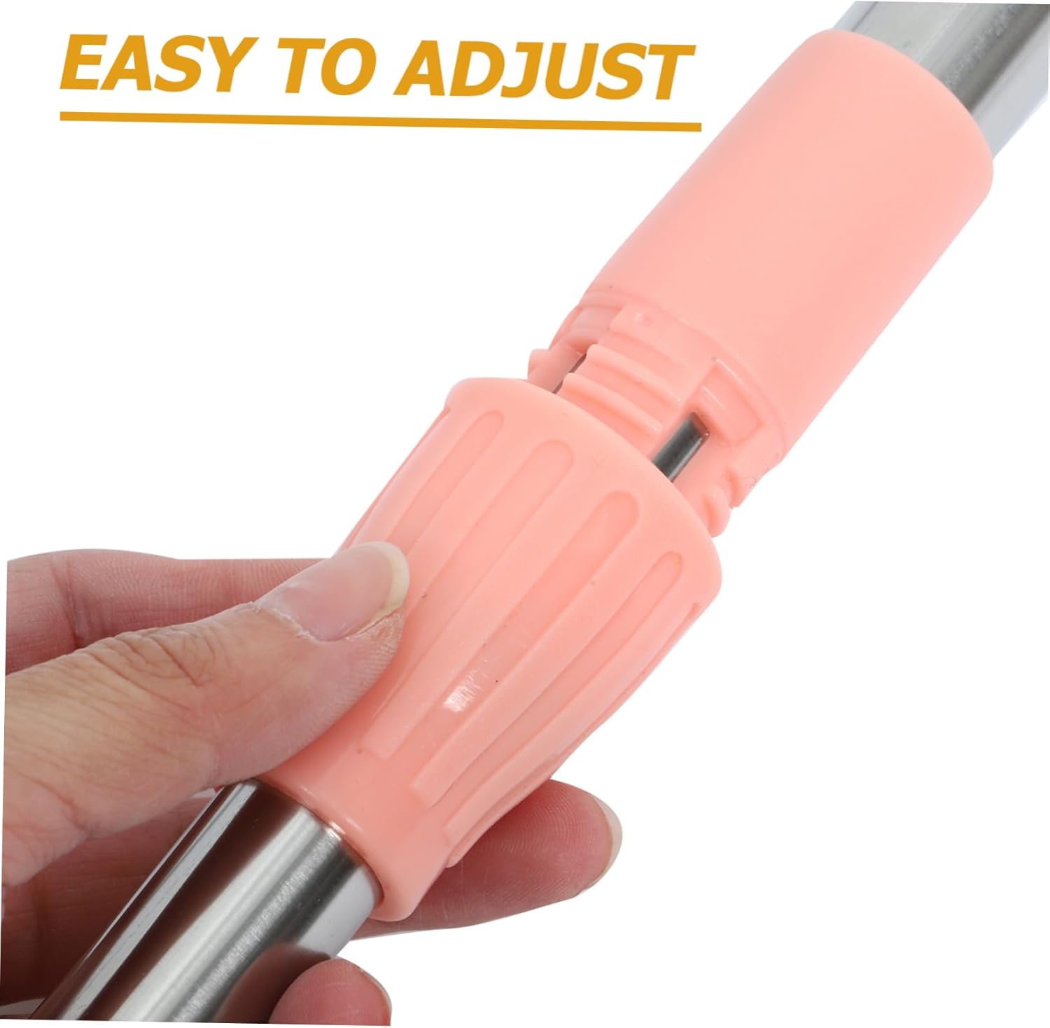 Luxshiny 2pcs Retractable Clothesline Rod Adjustable Clothes Reach Pole for Outdoor Indoor Laundry