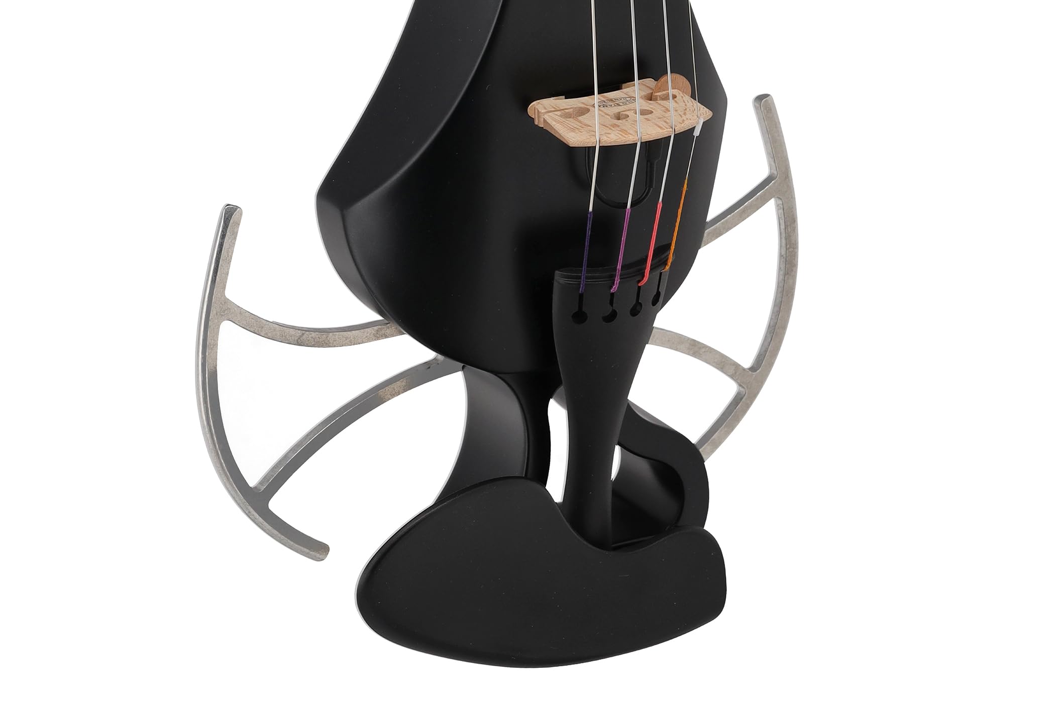 Violino elettrico GEWA, violino elettronico, Novita 3.0 nero con adattatore per poggia spalle, 4 corde