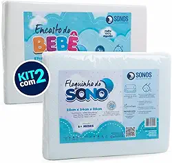 Kit Travesseiro e Encosto Antirrefluxo Bebê Sonos 2 Peças