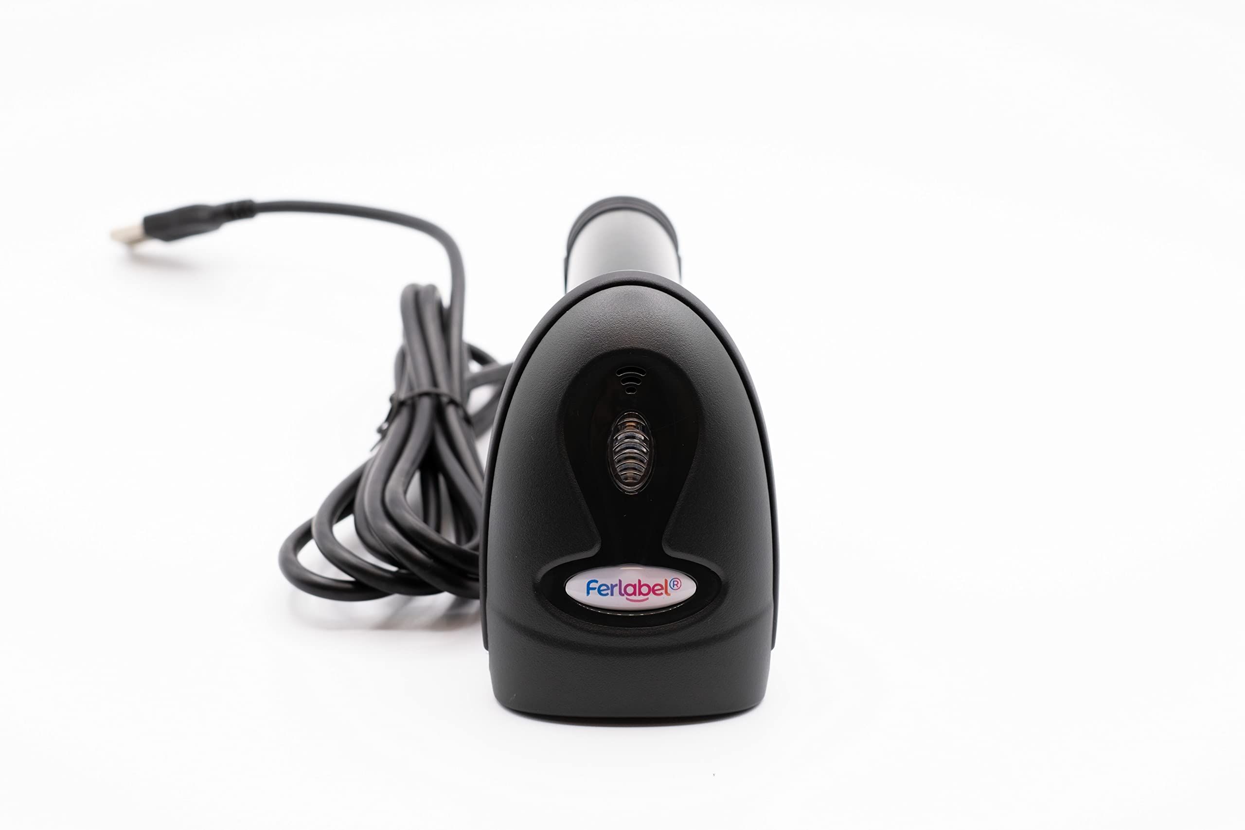 DS1108 Lettore Codici a Barre 1D Cablato USB - Scanner Palmare Linear Imager per Codici Lineari (EAN, UPC, Code 128, Code 39), Nero, Cavo USB Incluso per Negozio, Cassa e Magazzino