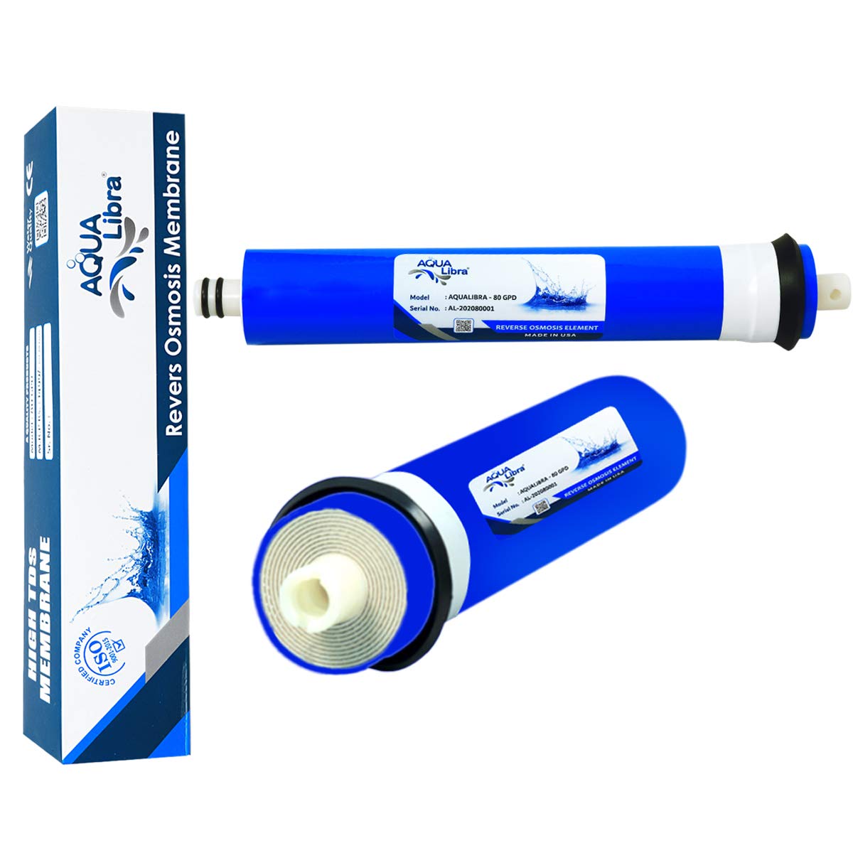 Aqua Libra Membrane for All Type of RO Water Purifier (2500 TDS 80 GPD)