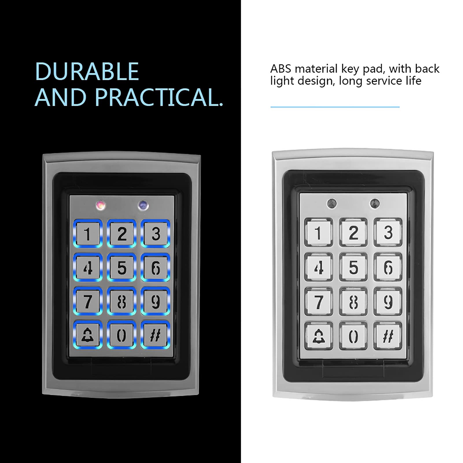 Sonew Codeschloss, Tastatur Zugangskontrolle, T6 Touch tür Zutrittskontrolle 125KHz Reader RFID Karte Sicherheitstür Zutrittskontrolle für Haus