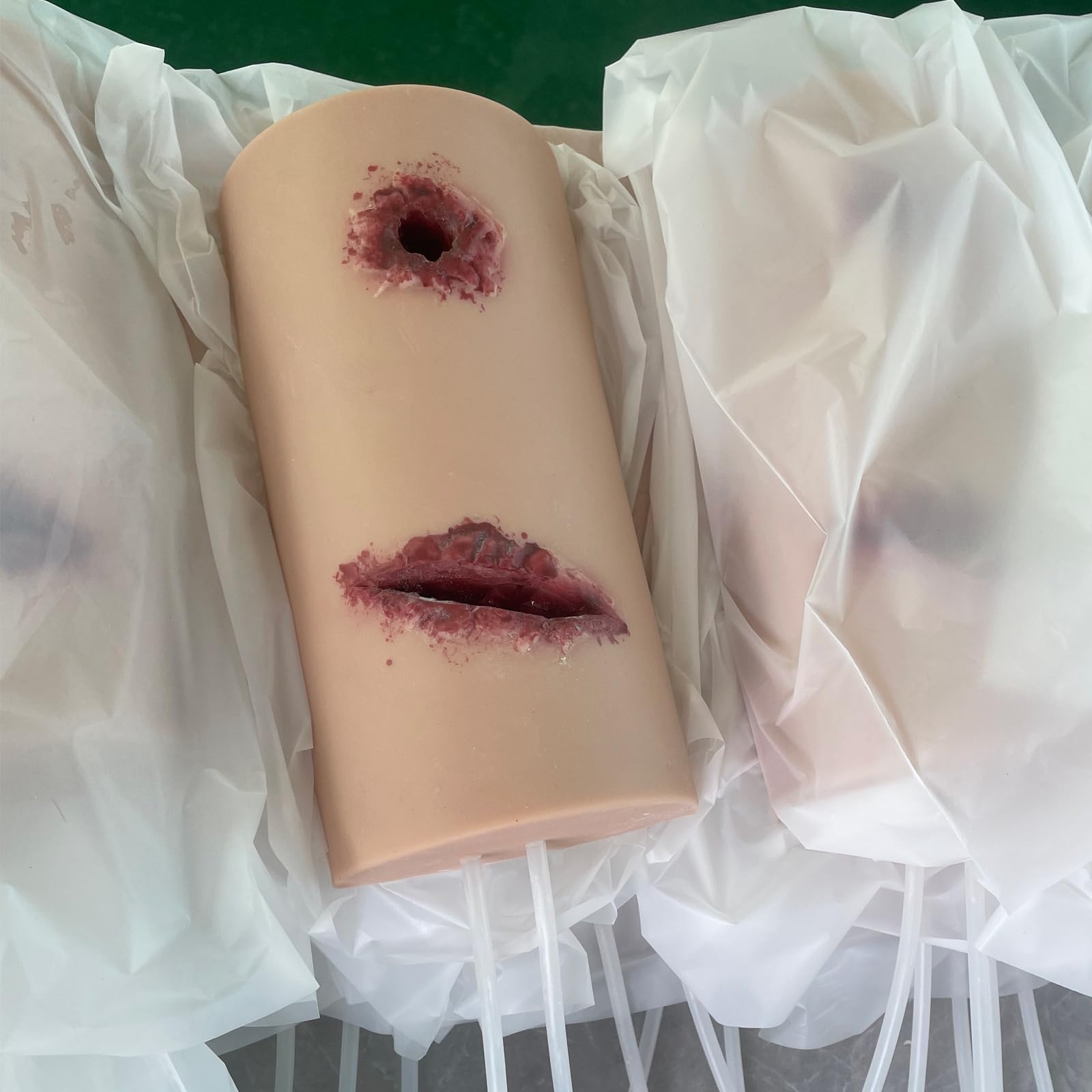 COYEUX Wound Packing Trainer Kit, Blood Control Exercises, Reusable Arm Laceration Simulator Model, for Practicing Hemostatic Dressing Techniques