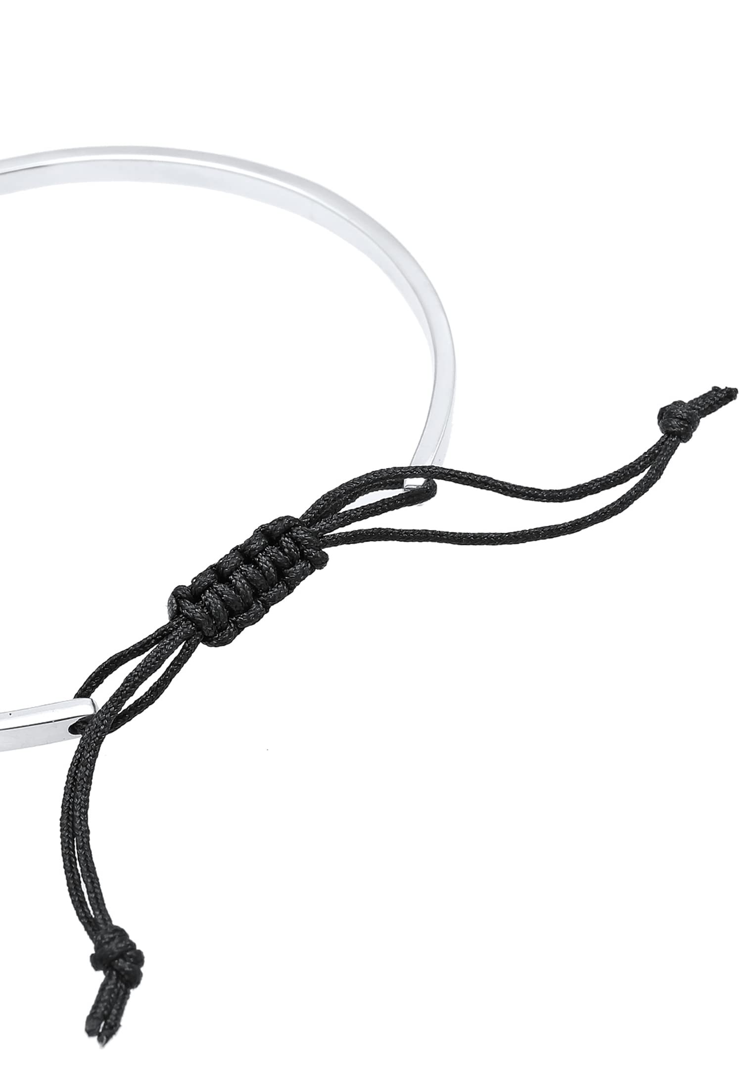 Elli Armband Damen Armreif Basic Matt mit Nylon in 925 Sterling Silber