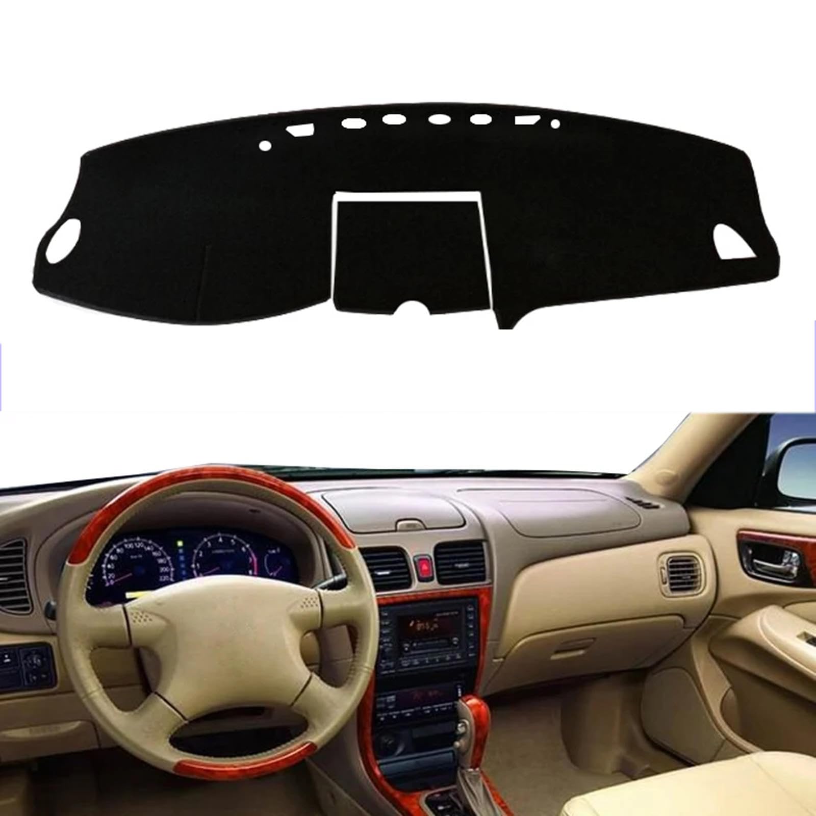 Fit for Nissan Sunny 2004 2005,Car Dashboard Cover,Non-Slip Dash Mat Dashboard Cover,Black Dash Cover Mat,Car Accessories