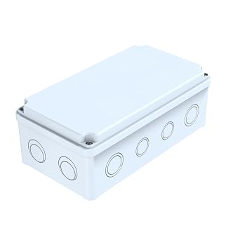 YAVUZ Junction Box, Junction Box, Distribution Box IP65 Waterproof 120 x 220 x 80 mm Enclosure Box POLY 032-1222