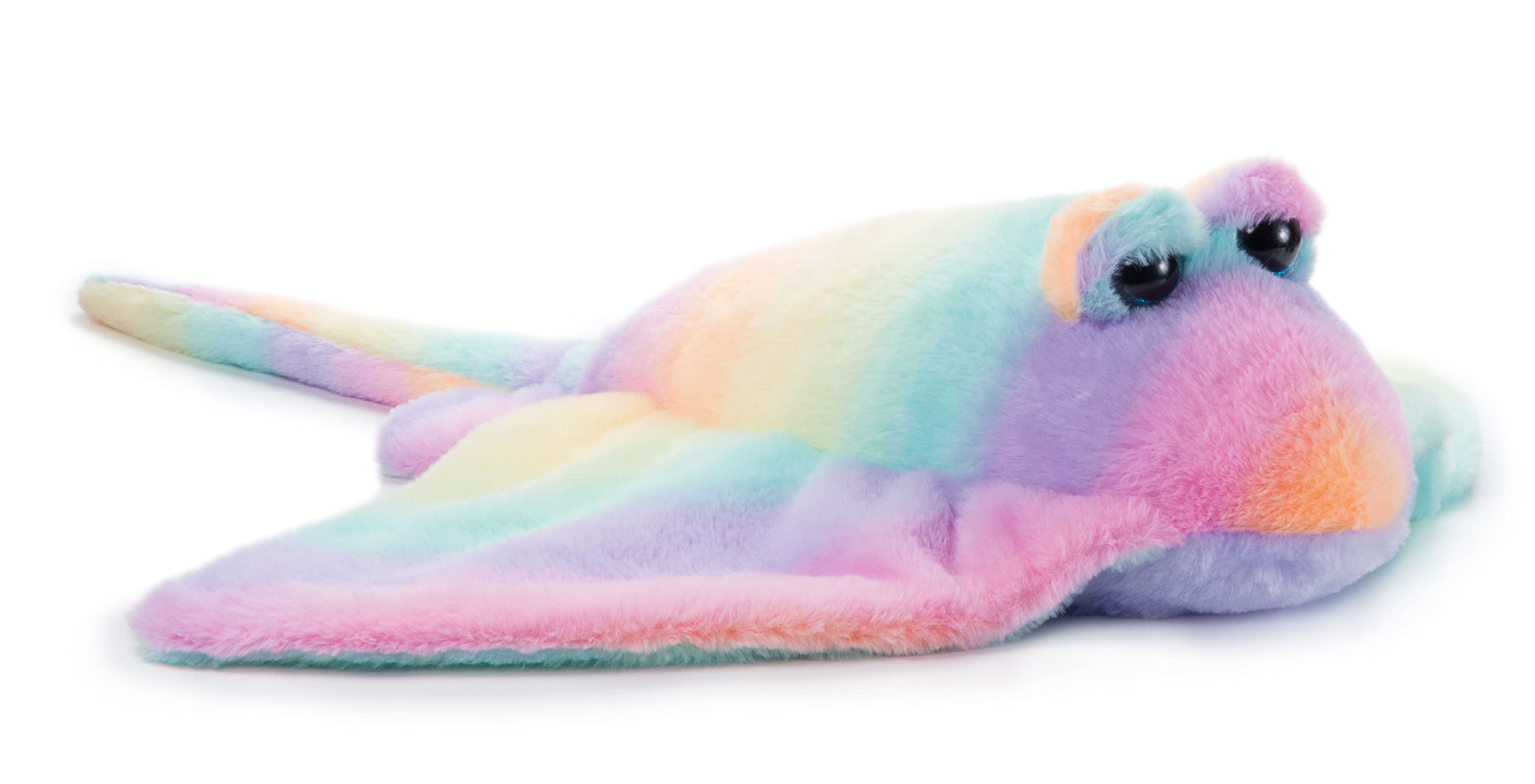 The Petting Zoo Stingray Stuffed Animal Plushie Ombrez Ocean Animals Rainbow Stingray Plush Toy 30 inches from Tip