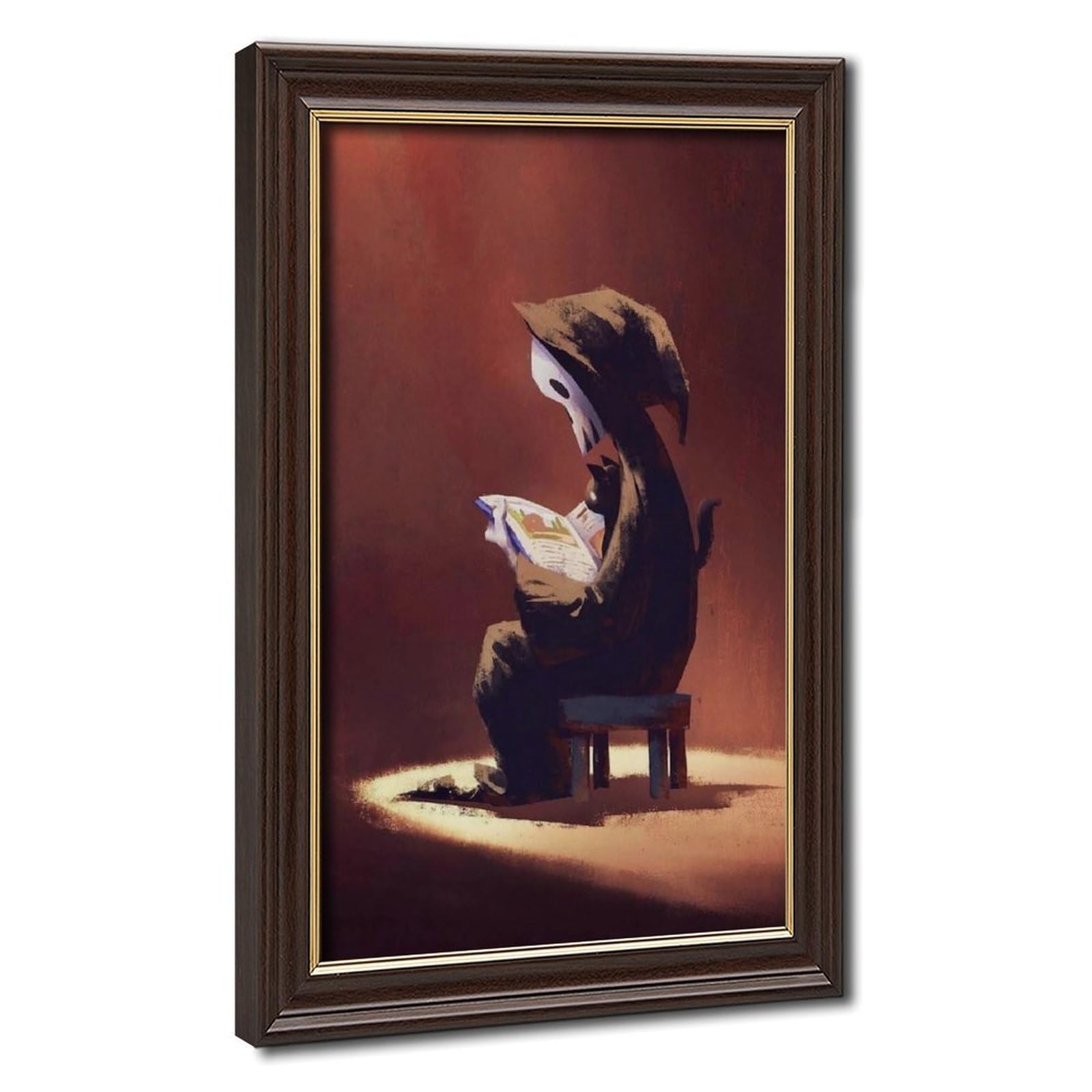 Bareronor Ghosts And Cats Funny (8) Canvas Poster Bedroom Decor Landscape Office Room Decor Gift 24" L X 36" W