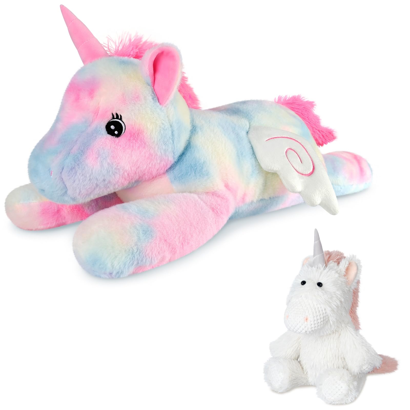 Coolable Warmable Unicorn Stuffed Animal Microwavable Stuffed Animals Heating Pad for Soothing Relaxation Lavender Plushies for Stress Relief