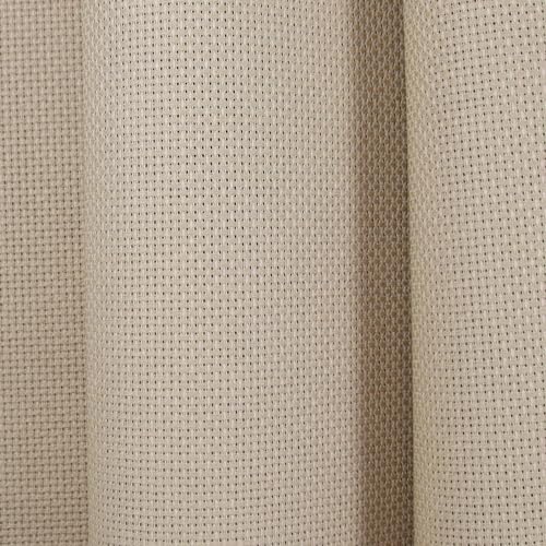Image of KCS 16CT Counted Cotton Cross Stitch Aida Cloth Fabric (Khaki, 59 inch x 1 Yard)