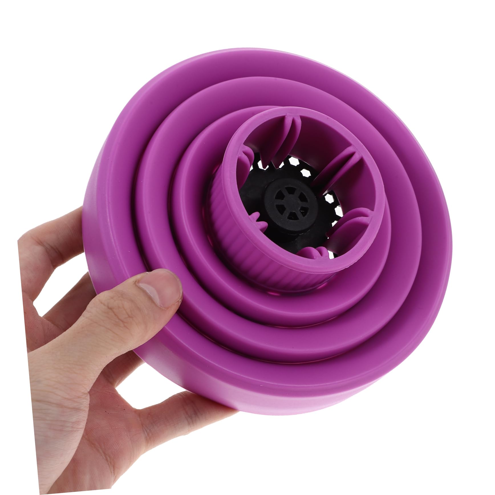 MAGICLULU 3st Haartrockner Diffusor Silikon Diffusor-fön-aufsatz Klappbarer Haartrockner Voluminöser Diffusor Föhn-diffusor Werkzeuge Retro-sprühflasche Violett Windabdeckung Locken Reisen