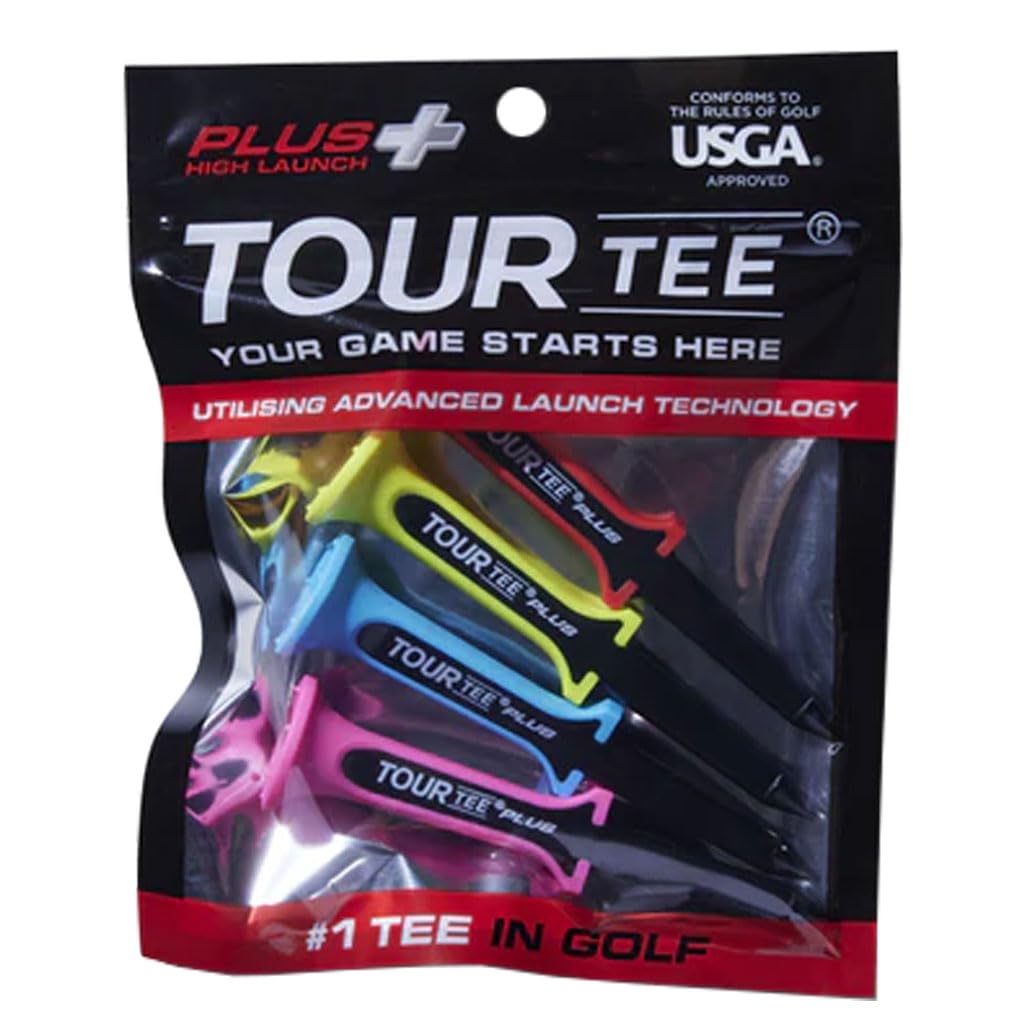 Tour Tee Plus Golf Tees, 4-Pack, Recycled Plastic