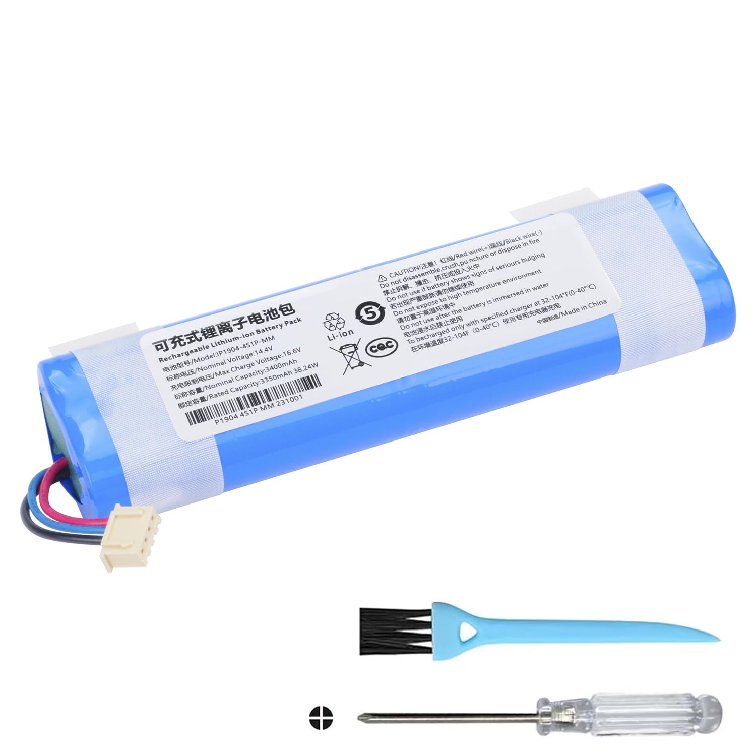 3400mah replacement battery for ecovacs deebot n8 n8+ n8 pro, deebot t5 neo fun plus, deebot ozmo 900 905 920 930 937, deebot dj35 dj36 dj65 dg36 dg70 dv33 dv35 dx33 dx35 dx55 dn55 dn56 vacuum cleaner