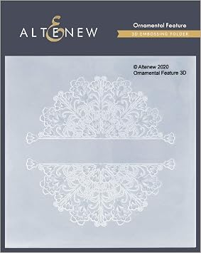 Altenew Ornamental Feature 3D Embossing Folder for Paper Crafting, Easy to Use Decorative Embossing Folders, Paper Crafting Ideas, Embossing Folders for Card Making