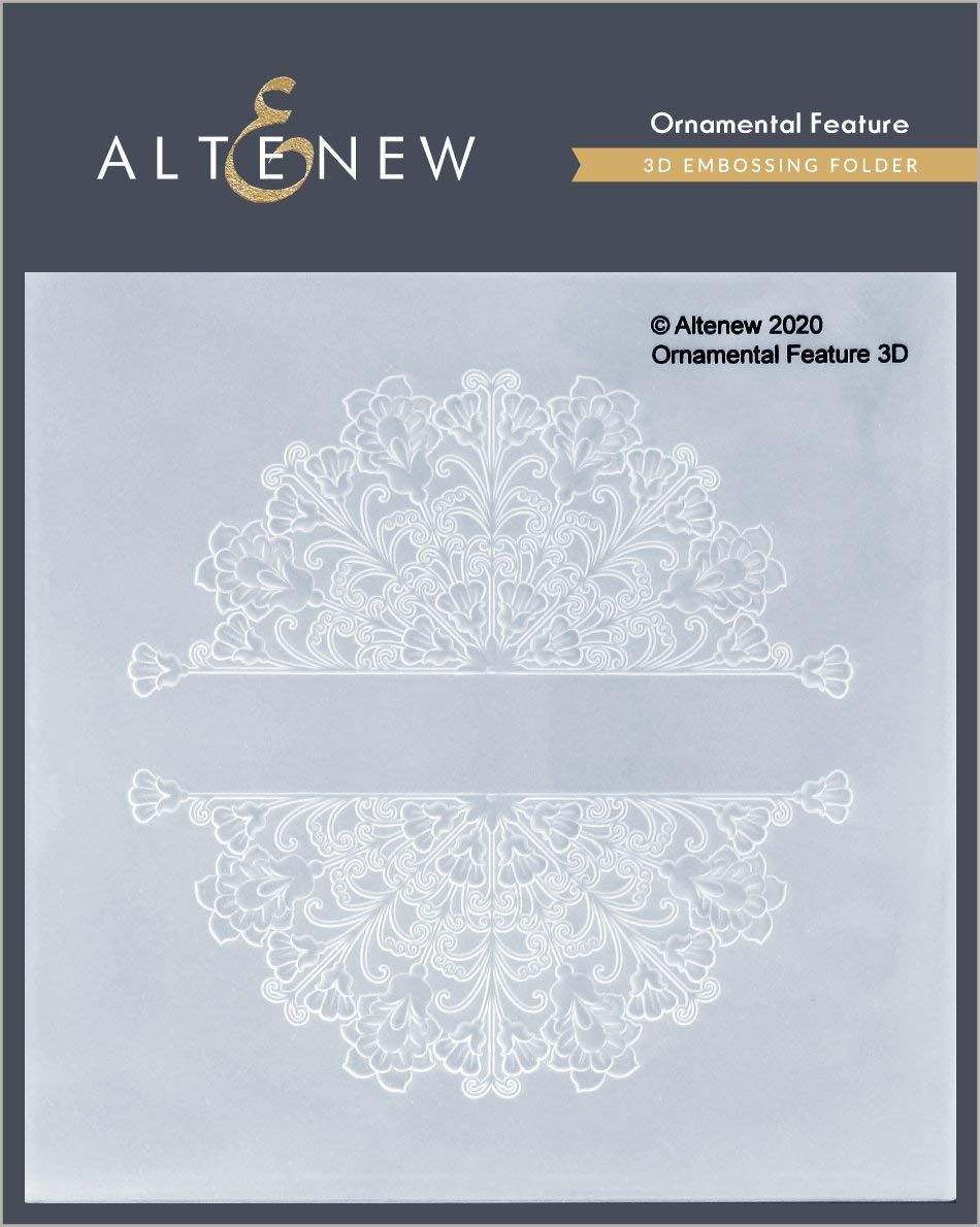 Altenew Ornamental Feature 3D Embossing Folder for Paper Crafting, Easy to Use Decorative Embossing Folders, Paper Crafting Ideas, Embossing Folders for Card Making