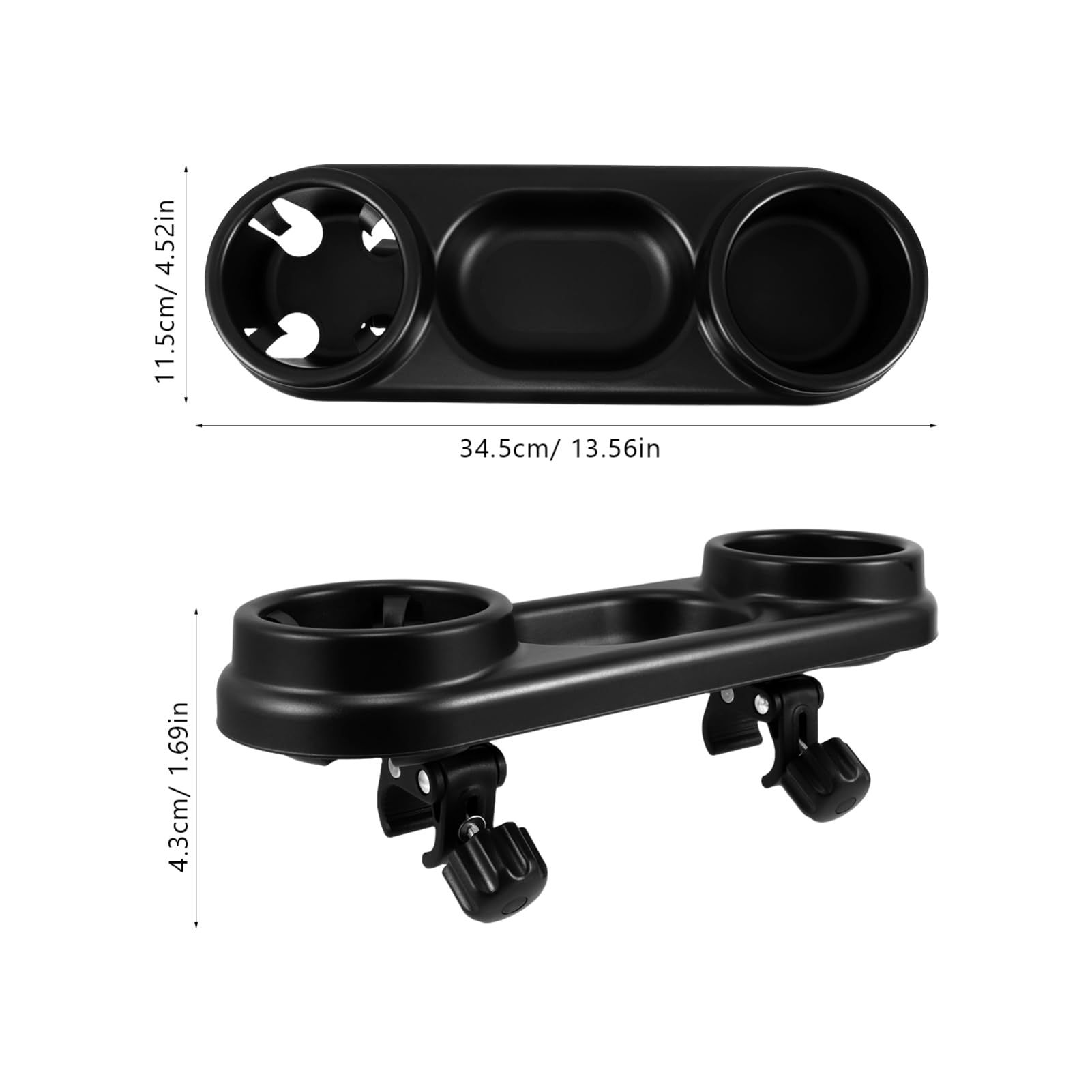 Garneck Stroller Snack Tray with Cup Holder Height Detachable Design for Easy Cleaning Snack Organizer Stroller Accessory