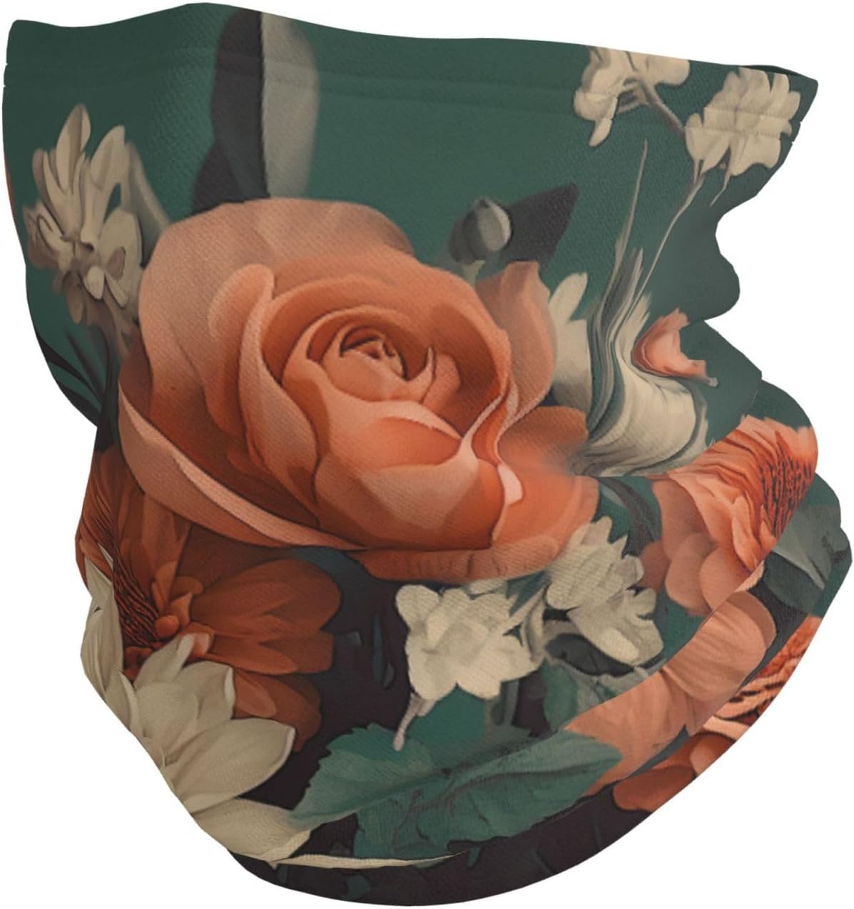 Winter Neck Warmer for Men Women, Big Bouquet of Colorful Flowers Neck Gaiter UV Sun Protection Face Mask Windproof Cold Weather Face Cover Thermal Ski Mask Scarf for Outdoor Sports Bandana