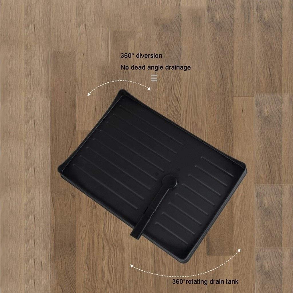 Scolapiatti Scaffale Per Piatti In Acciaio Inossidabile Scaffali Per Da Cucina Scarico Per Lavello Per Bacchette Cucchiai Stoccaggio Stendino Portaposate Cucina(Black)