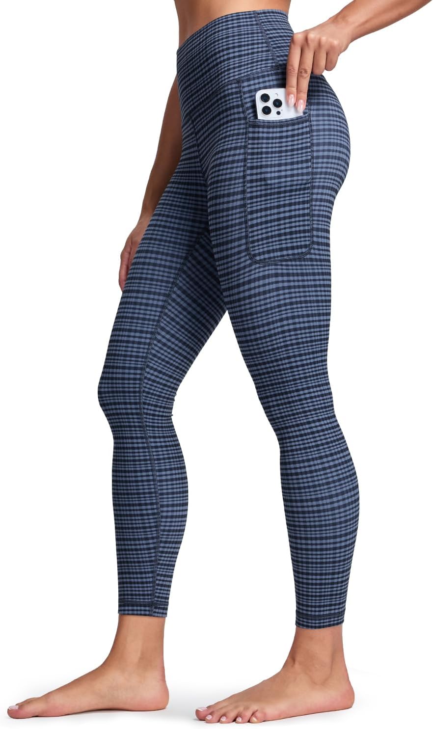 HeyNuts Pro Leggings with Pockets 25'', High Waisted 7/8 Workout Pants