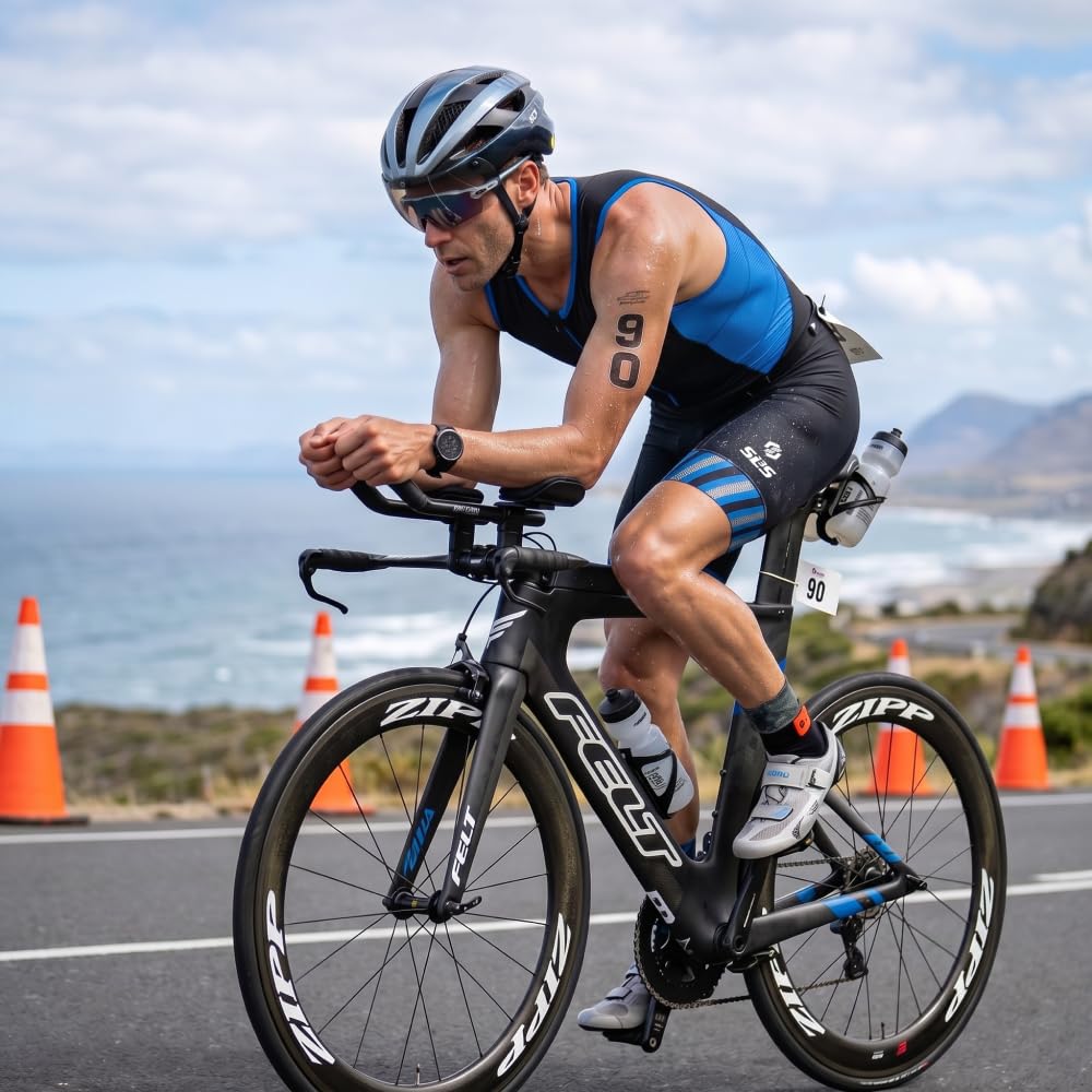 SLS3 Tuta da Triathlon da Uomo Trisuit da 2 Tasche FRT Ottima vestibilità e comodità | Progettato Tedesco 2019