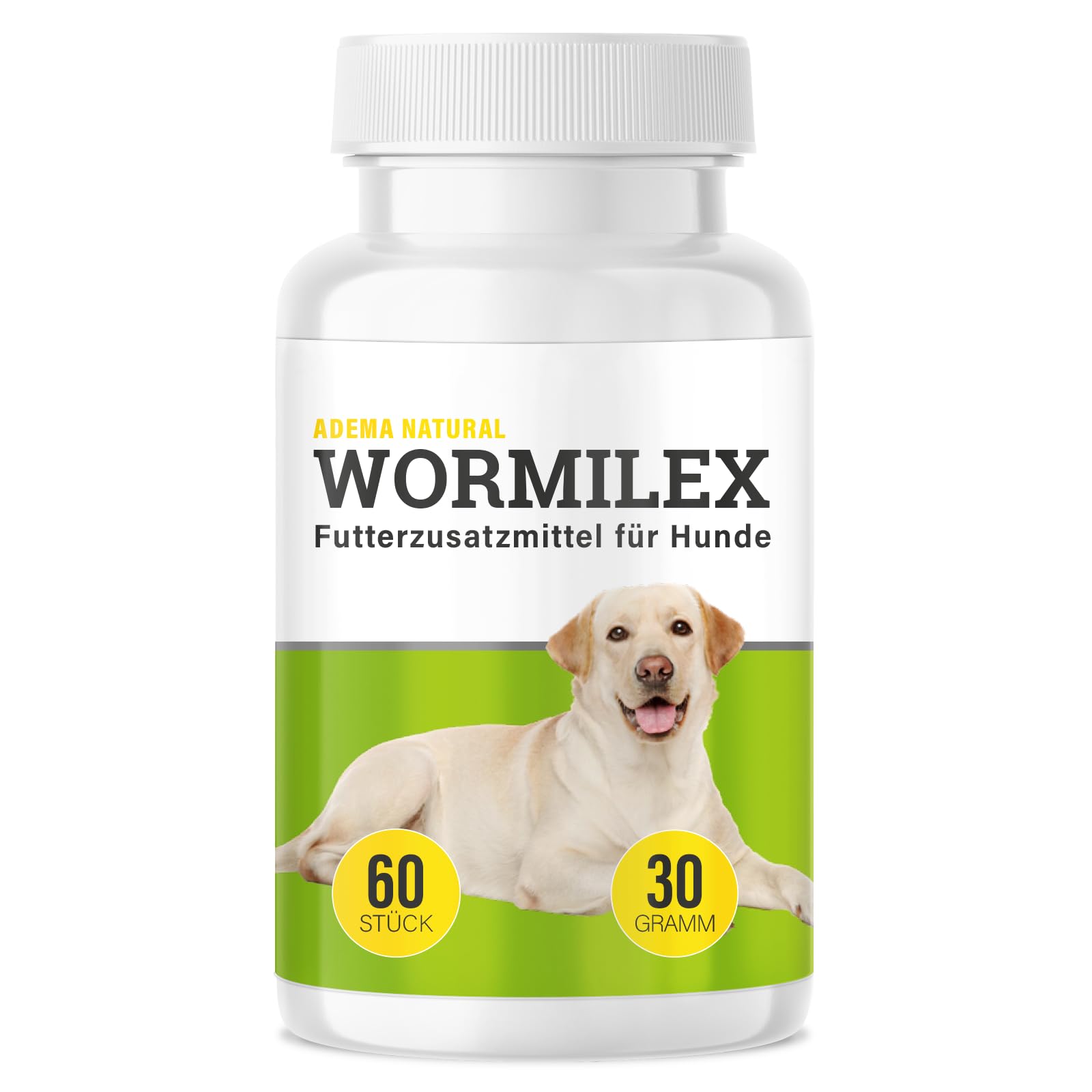 Wormilex Lot de 10 comprimés vermifuges secondaires pour chiens Formule végétale sans additifs pour chien