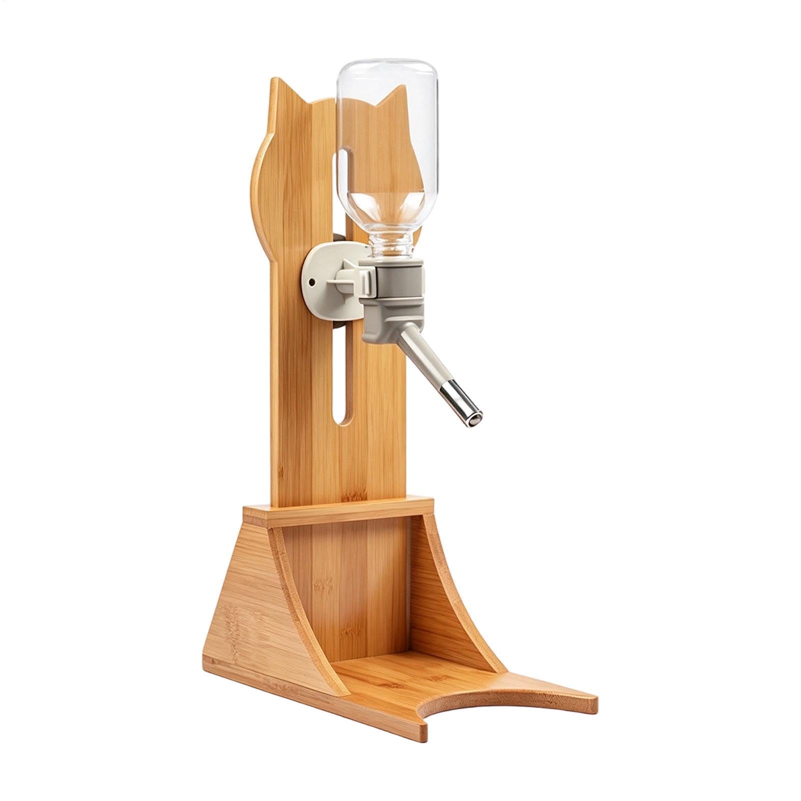 Hamster Wasserflasche mit Ständer aus Holz, automatisch, kein , Trinkwerkzeug