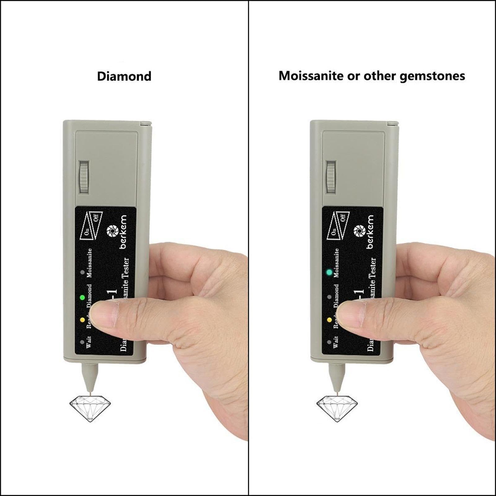 Deevoka Diamond Tester Testing Pen Tool Instrument Tool Lightweight Stone Hardness Jewelry Selector Supplies for Novice GEM Diamonds