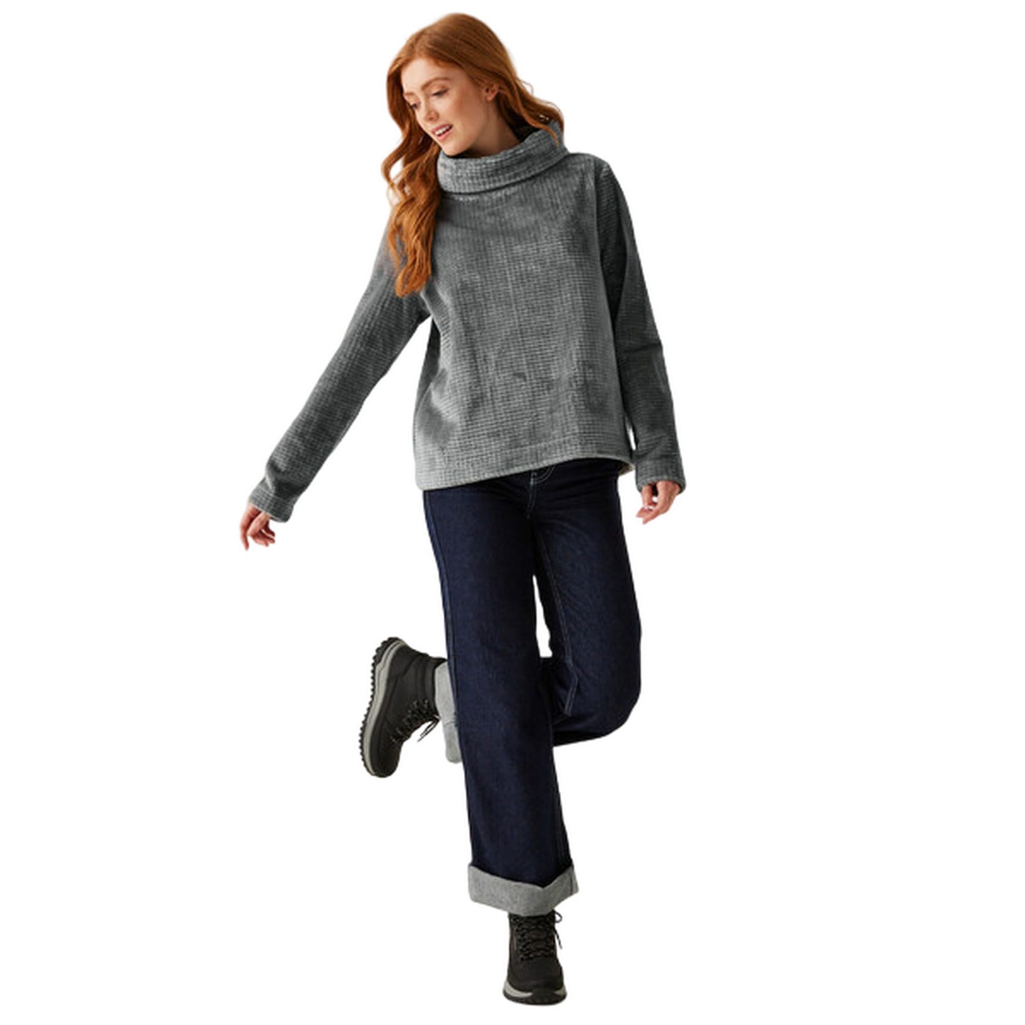 Regatta Womens Bardou II Velour Cowl Neck Sweatshirt Pull-Over Femme