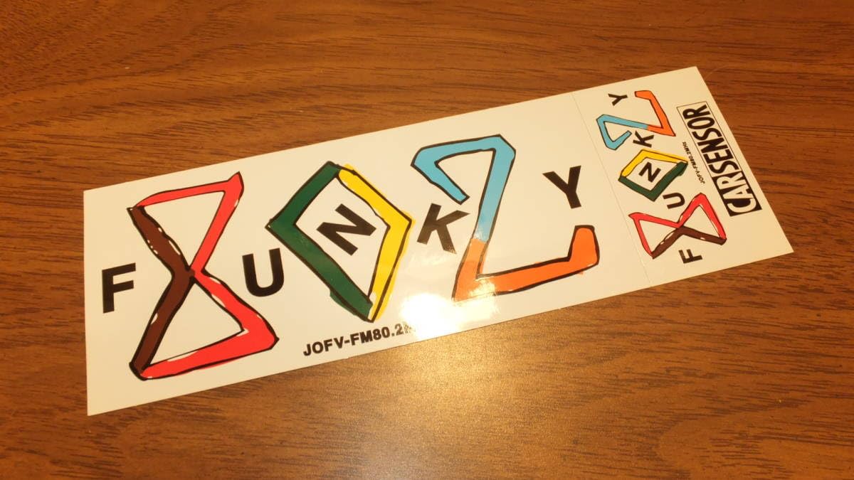 Amazon.co.jp: 当時物FM802バンパーステッカーラジオ局 FUNKY 802 