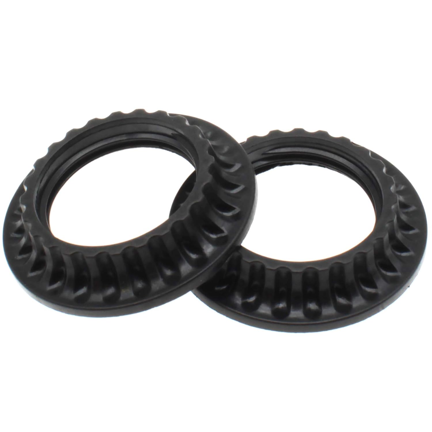 1.26 Inch E26 Light Socket Collar Ring 2 Pcs Black Lamp Shade Collar
