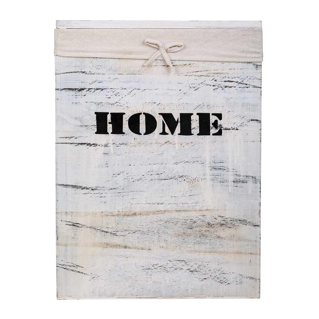 WANDERLUST DECO Cestos Ropa de Madera Set 2 pzas 40x30x54-34x26x47